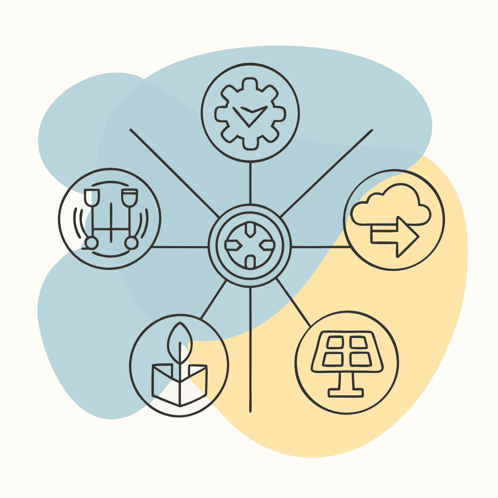 End-to-end IoT infrastructure diagram
